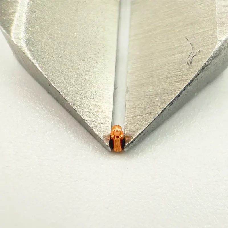 Durable corrosion resistant brass micro pins for precision assemblies