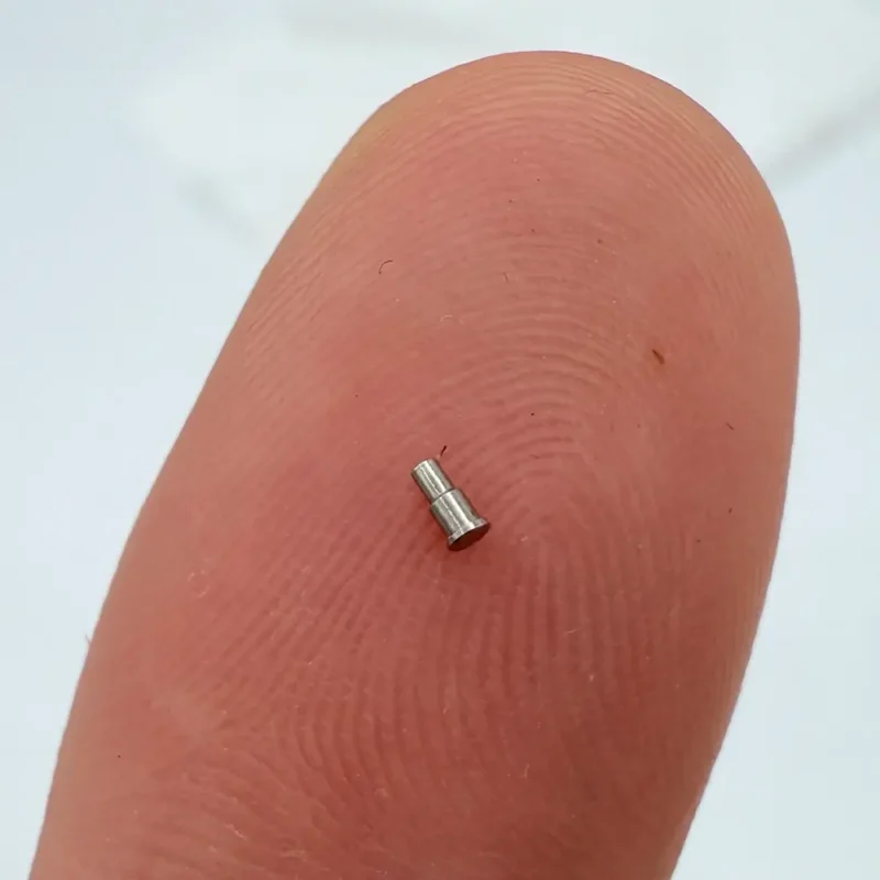 Tiny stainless steel bushing crafted via CNC machining