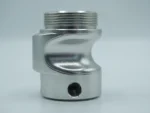 Custom aluminum exoskeleton joints (pair view)
