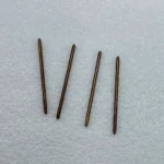 Tiny brass connector pin for electronics