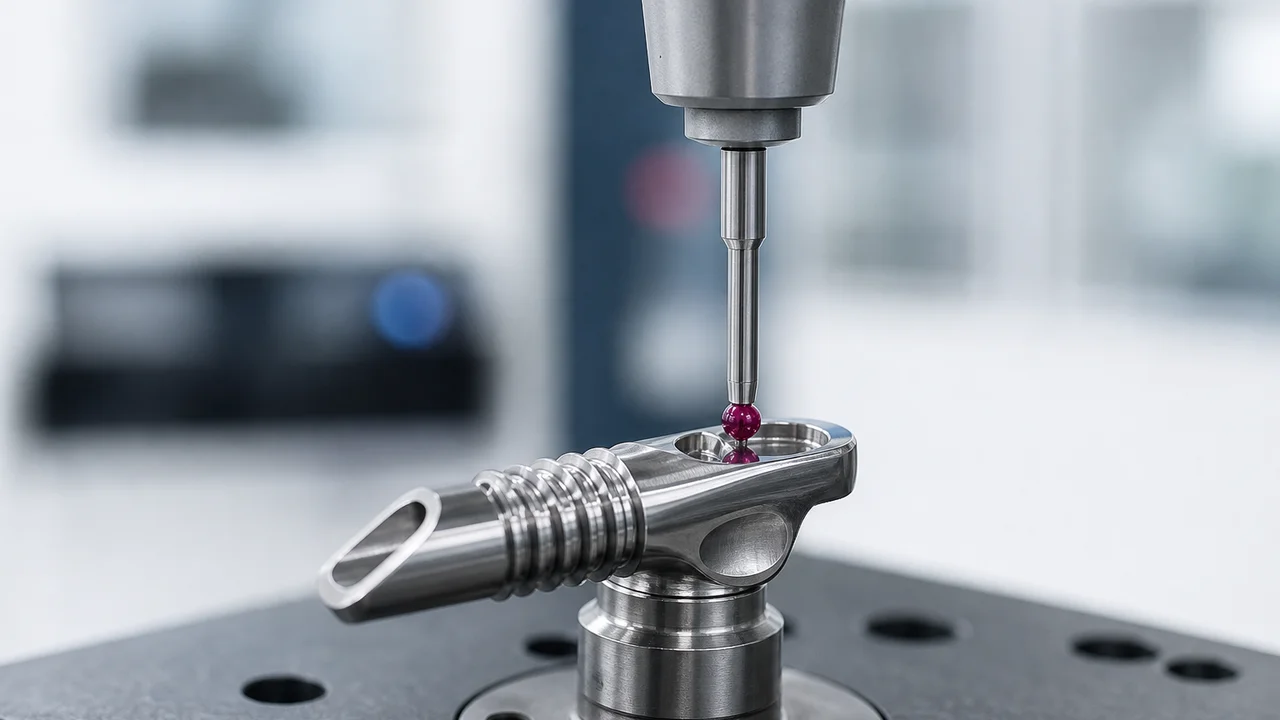 Precision medical device CNC machining and CMM inspection of titanium parts