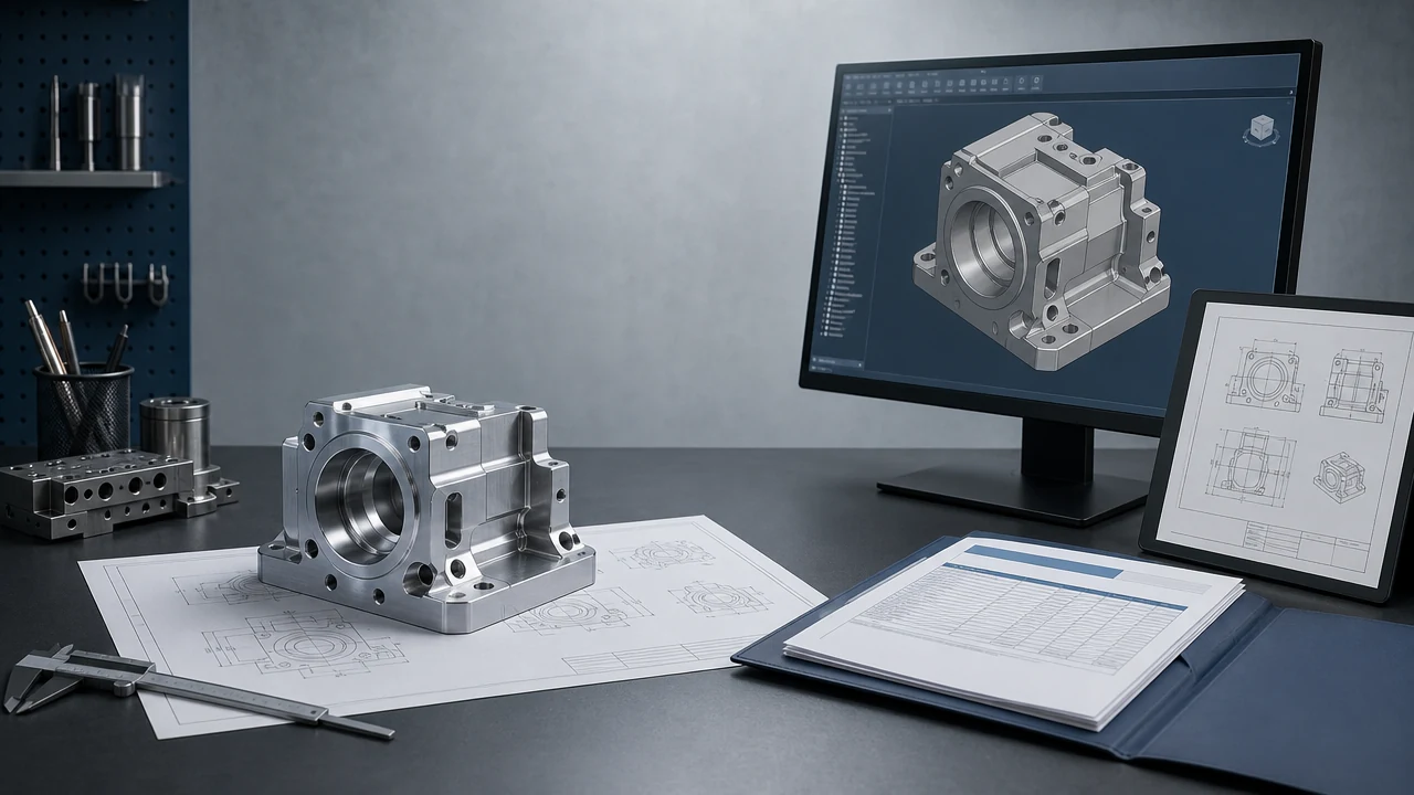 CNC machining RFQ drawing package checklist